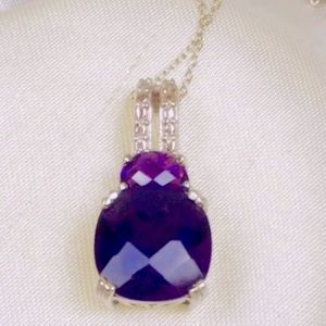 💜Genuine African Amethyst Pendant💜